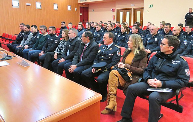 Los cinco agentes aspirantes a ingreso en el Cuerpo de Policía Local de Alguazas comienzan su formación en la ESPAC