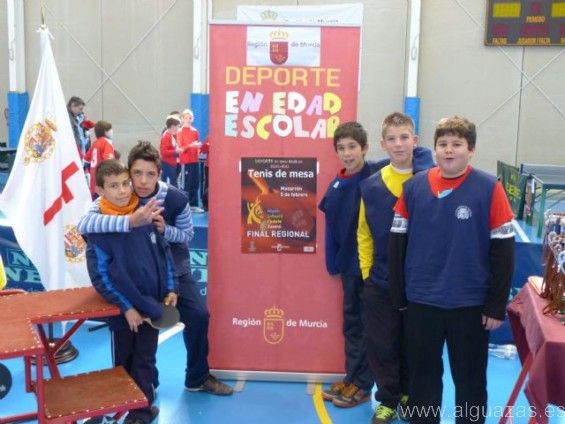 Alguazas acoge la final regional de Tenis de Mesa de Deporte en Edad Escolar
