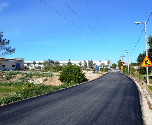 Alguazas mejora sus accesos a la Nacional 344 y a su pedanía de El Paraje