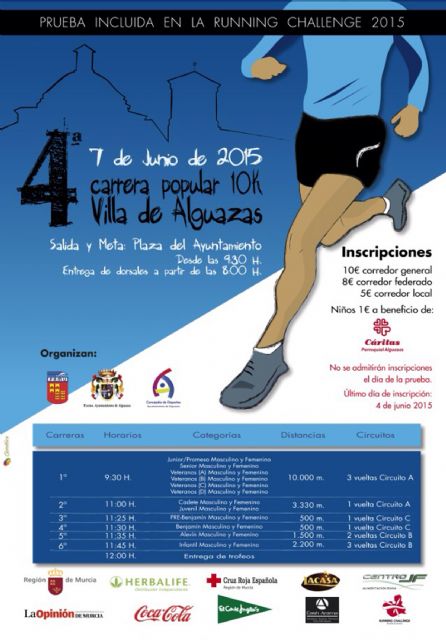 Comienza a calentar motores la 'IV Carrera Popular Villa de Alguazas'