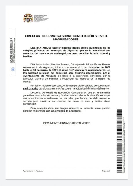 Servicio de conciliación en los CEIP Monte Anaor y Virgen del Carmen gratuito