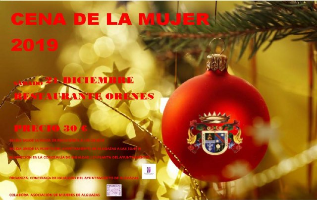 La Cena de Navidad de la Mujer será el próximo sábado 21 de diciembre