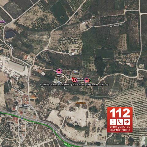 Incendio en una parcela con vivienda en Las Pullas