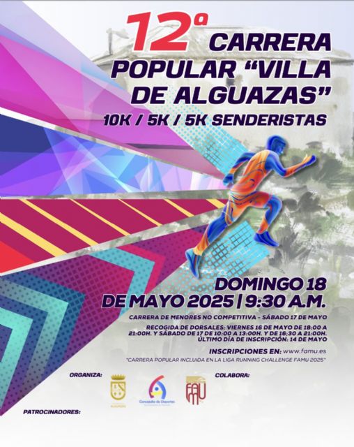 Alguazas, fiel a su cita con la Running Challenge el próximo 18 de mayo