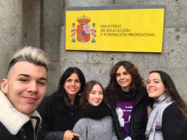 El IES Villa de Alguazas ha recogido hoy en Madrid su premio en el Concurso Nacional de Buenas Prácticas