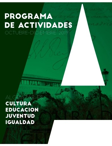 Presentación de la Programación de Actividades octubre-diciembre 2019