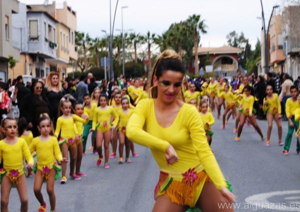 Más de medio millar de alguaceños salen desfilando en el Carnaval 2014 de la localidad