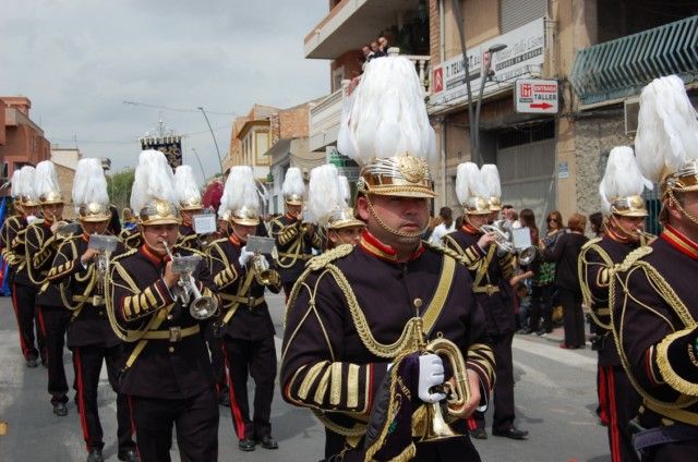 La 'Samaritana' de Alguazas toca sus cornetas y tambores a beneficio de Cáritas Parroquial de San Onofre