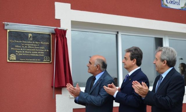 El Presidente Garre inaugura la EDAR de Alguazas