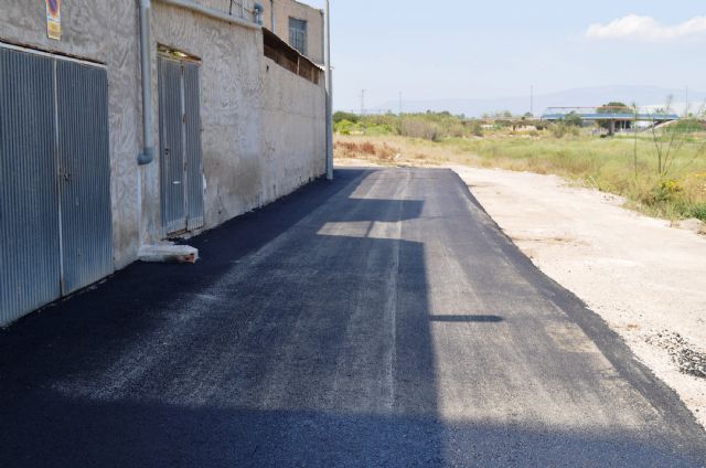 El Ayuntamiento de Alguazas acomete el asfaltado de calles en todo el municipio