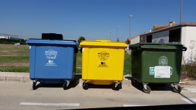 El Ayuntamiento de Alguazas y ECOEMBES refuerzan la recogida selectiva de envases, papel y cartón en el municipio