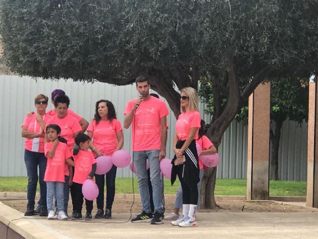 Alguazas se tiñe de rosa en su IX marcha solidaria contra el cáncer